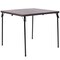 Emma and Oliver 2.83-Foot Square Bi-Fold Plastic Folding Table with Carrying Handle
